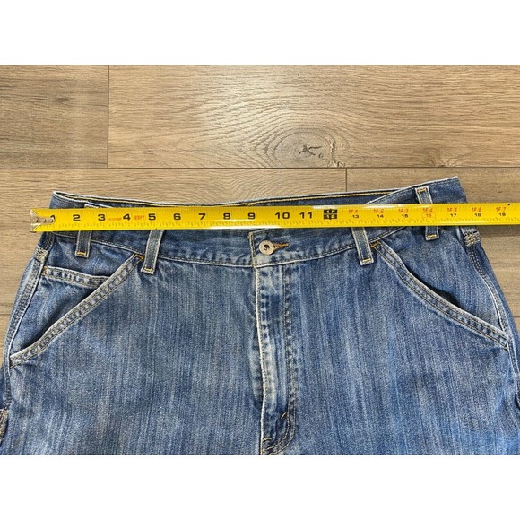 Levi's Silvertab Jeans Mens Size 36x34 Blue Denim Carpenter Wide Leg 90s Vintage - Picture 6 of 11